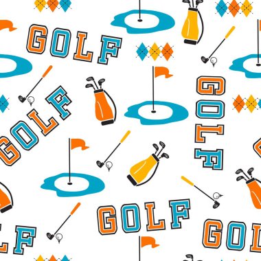 Stil Golf Kulübü Rüya Kalıpları 'na girmek arka plan ve giysi tasarımı için kullanılabilir