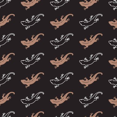 Kertenkele İn Ölçekleri ve Satır Vektör Deseni arkaplan ve giyim tasarımı için kullanılabilir