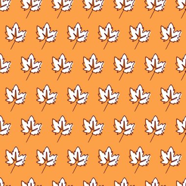 Düşmüş Akçaağaç Yaprakları Kusursuz Sonbahar Şablon Sanatı. Bu pürüzsüz tasarım, tekstil, duvar kâğıtları ve kırtasiye gibi dijital ve yazdırma ortamlarında kullanmak için idealdir..