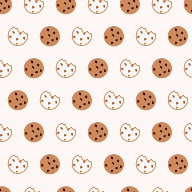 Mutluluk Isırığı Pişmiş İyilik Kurabiyesi Şablonu. Mevsimlik tekstil, mutfak gereçleri ya da yaz etkinlikleri ve içecek stantları için promosyon malzemeleri için mükemmel..