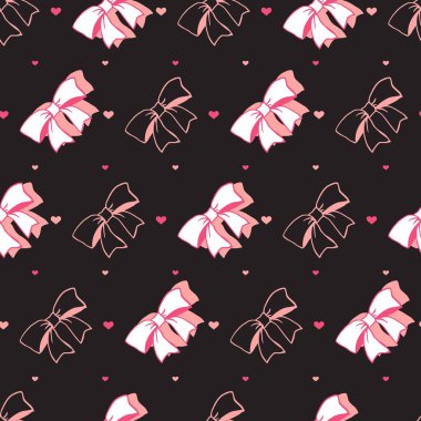 Moda Pembe Beyaz Fiyonk Kurdelesi Karanlıkta Kusursuz. Parti, kutlama ve moda temalı projeler için mükemmel. Biraz zarafet ve cazibe katıyor..