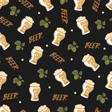 Hop and Craft Bira Biraları Kutlama Şablonu. Bar dekorasyonu, demlenme festivali kıyafetleri ya da bira ile ilgili tüm ürünler için idealdir. Bu model, oyuncu betimlemeleri bira kültürüyle birleştirir..