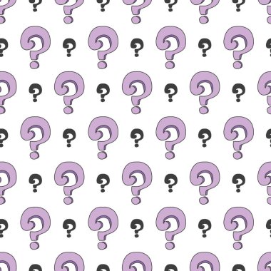 Beyin Fırtınası Döndürme Soru İşaretleri Arkaplan ve giysi tasarımı için kullanılabilir