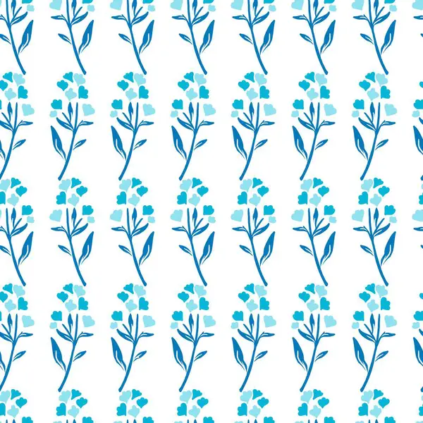 Mavi Çiçek Esintisi Taze Taze Çiçeksiz Sanat arka plan ve giysi tasarımı için kullanılabilir