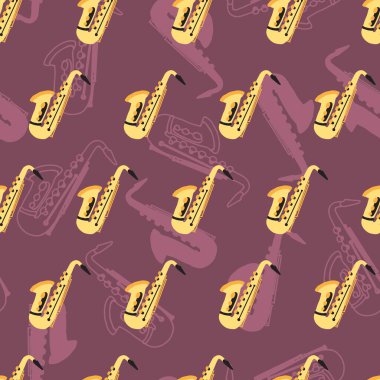 Saksafon ve Soyut Elementler Caz Müzik Paterni. Müzisyenler, caz severler ve sanatsal saksafon temalı şablon için idealdir. Geçmişler için mükemmel, müzikle ilgili yaratıcı projeler, vs.