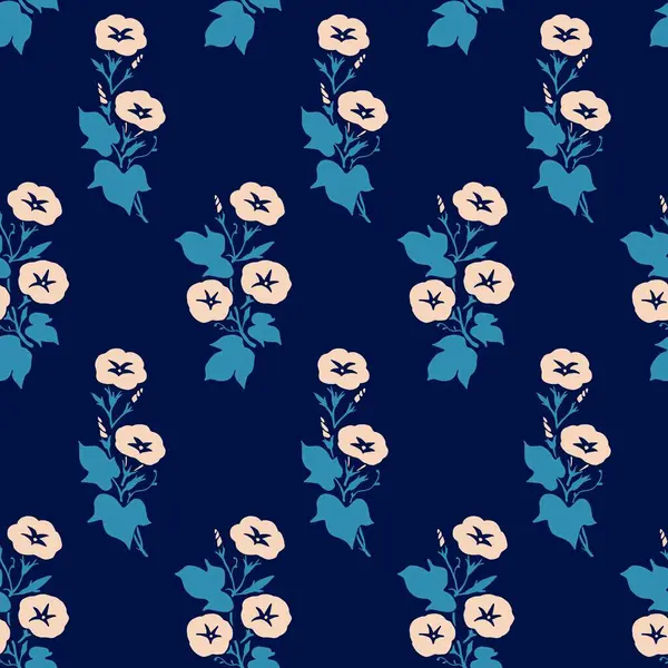 Mavi Sabah 'taki Botanik Özeti Arka plan ve giysi tasarımı için kullanılabilir