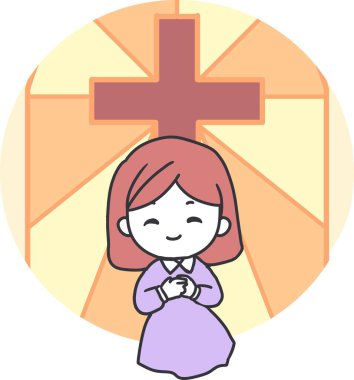 Ruhani Memnuniyet Dingin Kız İnancı Kucaklıyor. Hıristiyan temalar, kilise malzemeleri, dini eğitim ve inanç tabanlı içerik için mükemmel.