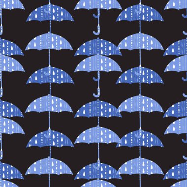 Sağanak Yağmurlu Yağmur Damlacıkları Deseni arkaplan, şablon ve giyim tasarımı için kullanılabilir