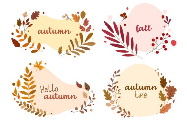 Sıcak sonbahar kompozisyonu, kuru yapraklar ve sıcak tonlarda. Mevsimlik güz havası tebrik kartları, sosyal medya, posterler ve yaşam tarzı içeriği için mükemmel.