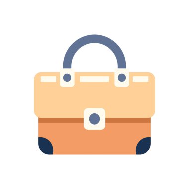 Beyaz arka planda izole edilmiş, gösterişli, minimalist bir tasarımı olan çağdaş kadın çantası. Bu vektör resmi moda, perakende ve markalaşmada dijital kullanım için modaya uygun bir aksesuar idealini temsil etmektedir