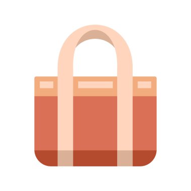 Gösterişli, çağdaş bir tasarımı olan, beyaz bir arka planda izole edilmiş minimalist kadın çantası. Bu vektör illüstrasyonu markalaşma, e-ticaret ve dijital ürün için şık bir moda aksesuarının altını çizmektedir.