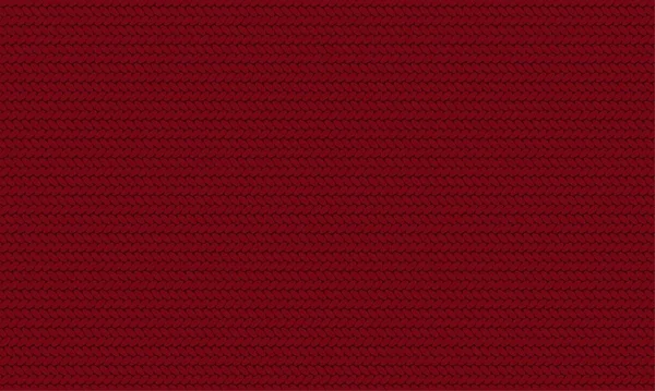 赤いニット生地の質感 居心地の良い赤い編みパターン — ストックベクタ