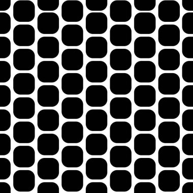 Beyaz arkaplanda siyah şekilli kusursuz vektör deseni