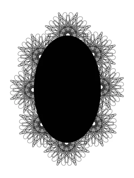 Çerçeve oval peçete dantelli vintage