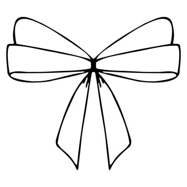 Çizgi biçimi doğrusal siyah izole edilmiş vektör yayı