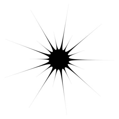 noktalı vektör siyah yıldız beyaz lekeli siluet