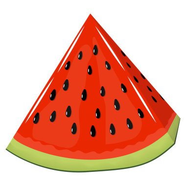 Olgun bir karpuz dilimi. Diyet sağlıklı vitamin yiyeceği