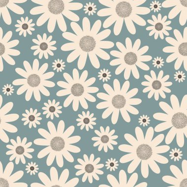 Kusursuz narin vektör papatya deseni