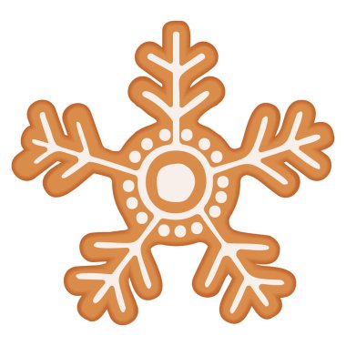 Yılbaşı zencefilli kar taneleri ve jöleli tasarım