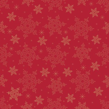 Kusursuz yeni yıl vektörü kırmızı üzerine altın desenli