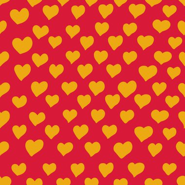 Basit, pürüzsüz, parlak renkli karalama kalpler.