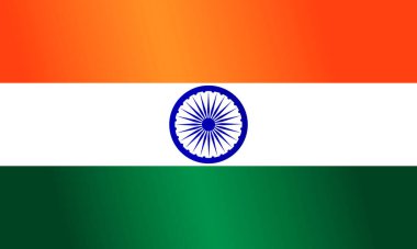 Hindistan ulusal bayrak illüstrasyonu