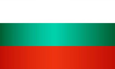Bulgaristan Ulusal Bayrağı. Vektör Ögesi