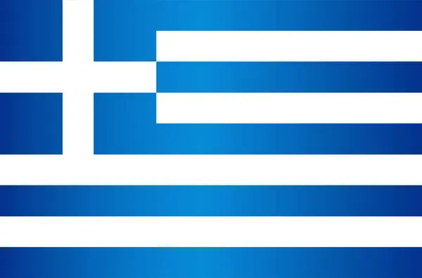 Yunanistan Cumhuriyeti 'nin Ulusal Bayrağı. Vektör Ögesi