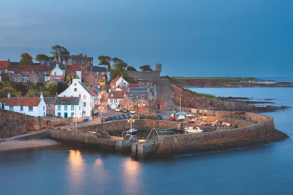 Scenic Picturesque Sunset View Charming Coastal Fishing Village Crail Its — Stock Photo, Image