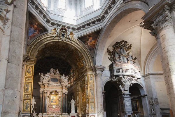 Roman Catholic Church Interior Baroque Chapel Basilica Parrocchiale Santa Maria — Stock Photo, Image