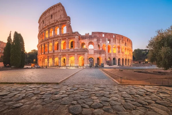 Iconico Anfiteatro Flavio Antico Colosseo Romano Famoso Punto Riferimento Turistico Immagini Stock Royalty Free