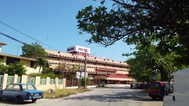 Pov Driving Street Cerro Municipality Havana Cuba — стоковое видео