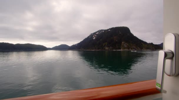 Alaska Outer Coast Glacier Bay National Park Shot Cruise Ship — Stock Video