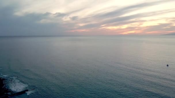 Ocean Atlantycki Wyspie Kanaryjskiej Hiszpania Zachód Słońca Złota Godzina — Wideo stockowe