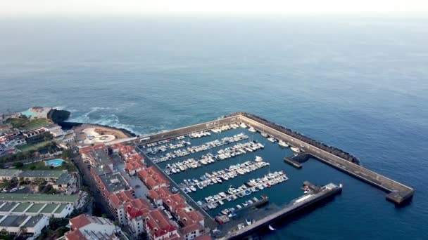 Widok Port Teneryfie Hiszpania — Wideo stockowe