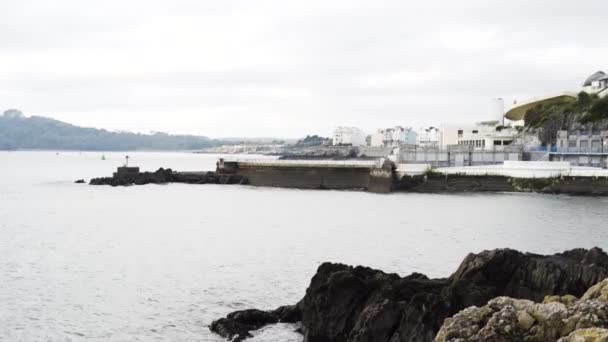 Serene View Plymouth Sound Hoe Waterfront Plymouth Southwest England Tir — Video