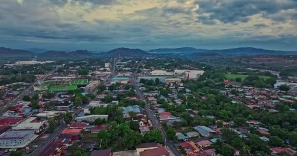 David Panama Havacılık Panoramik Manzara Insansız Hava Aracı Doleguita Mahallesi — Stok video