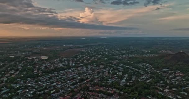 David Panama Aerial V12 Flyover Barrio Carmen Filmisk Panorering Visa — Stockvideo