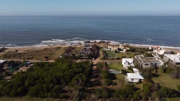 Strand Nyaralás Üdülőhely Marad Atlanti Óceán Partján Uruguay Punta Del — Stock videók