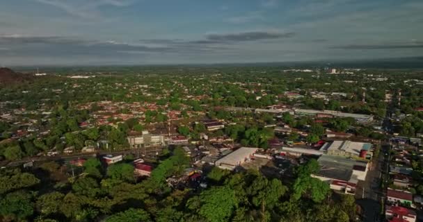 David Panama Aerial V19 Panoramic Sunrise View Drone Flyover Vedado — 图库视频影像