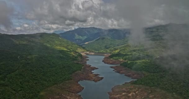 Hornito Panama Aerial Film Přechodový Záběr Dron Létat Přes Husté — Stock video