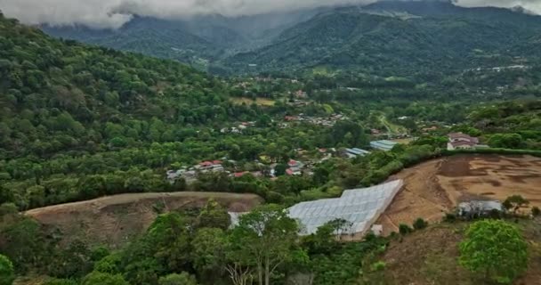 Los Naranjos Panama Anteny Niskopoziomowy Baldachim Nad Dżunglą Kierunku Podgórza — Wideo stockowe