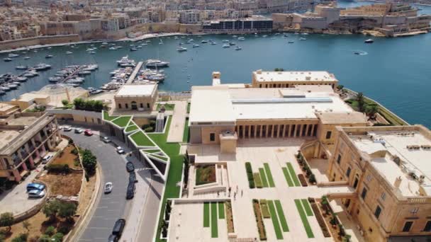 Villa Bighi Rıhtım Valletta Malta — Stok video