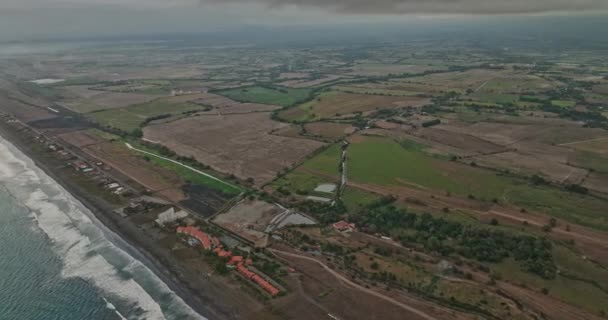 Palo Grande Panama Havalimanı Yüksek Açılı Kuşların Görüş Açısı Pasifik — Stok video