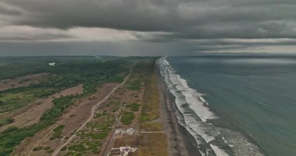 Palo Grande Panama Havacılık Panoramik Manzaralı Insansız Hava Aracı Pasifik — Stok video