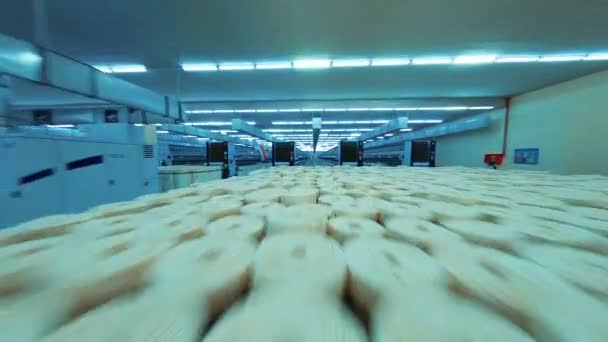 Yarn Manufaktur Pabrik Tekstil Industri Video Konsep Textile Fabric Manufacturing — Stok Video