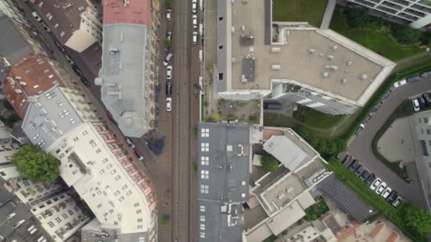 Luftaufnahme Von Krakau Krakau Polen Drohnenaufnahmen Der Stadt — Stockvideo