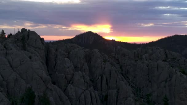 日落前的南达科他州立公园 — 图库视频影像