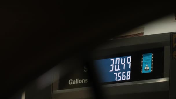 Gas Prices Soar Pump Economy Struggles — Stock Video