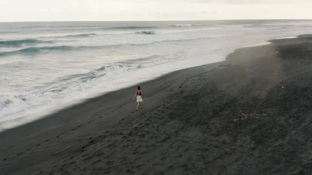 과테말라의 모래사장에서 무인기 — 비디오